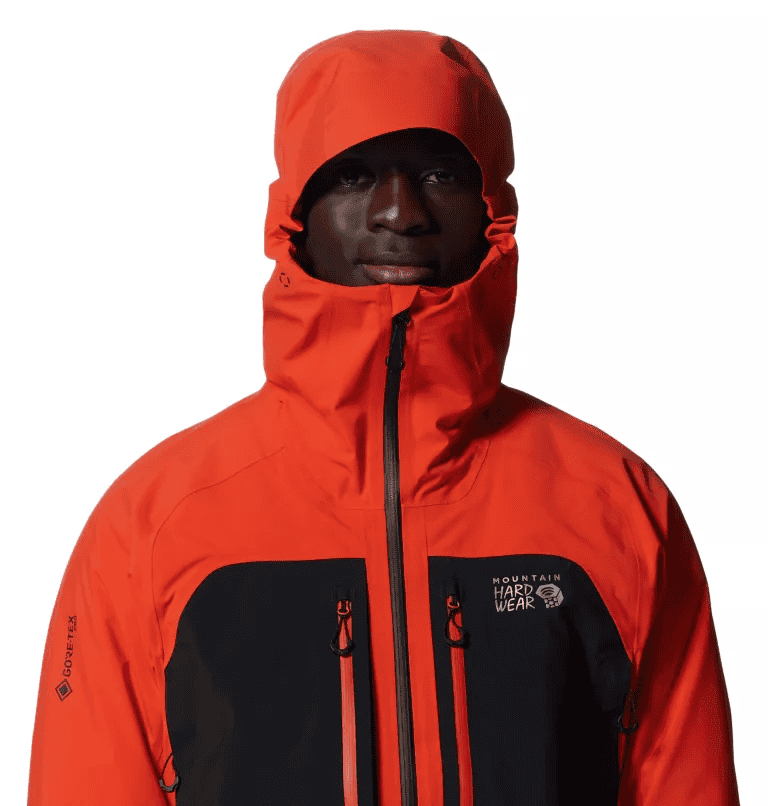 Mountain Hardwear MEN\'S ROUTEFINDER™ GORE-TEX PRO JACKET State Orange, Black